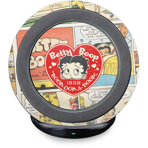 Betty Boop Comic Strip Fast Charge Wireless Charging Stand Skin